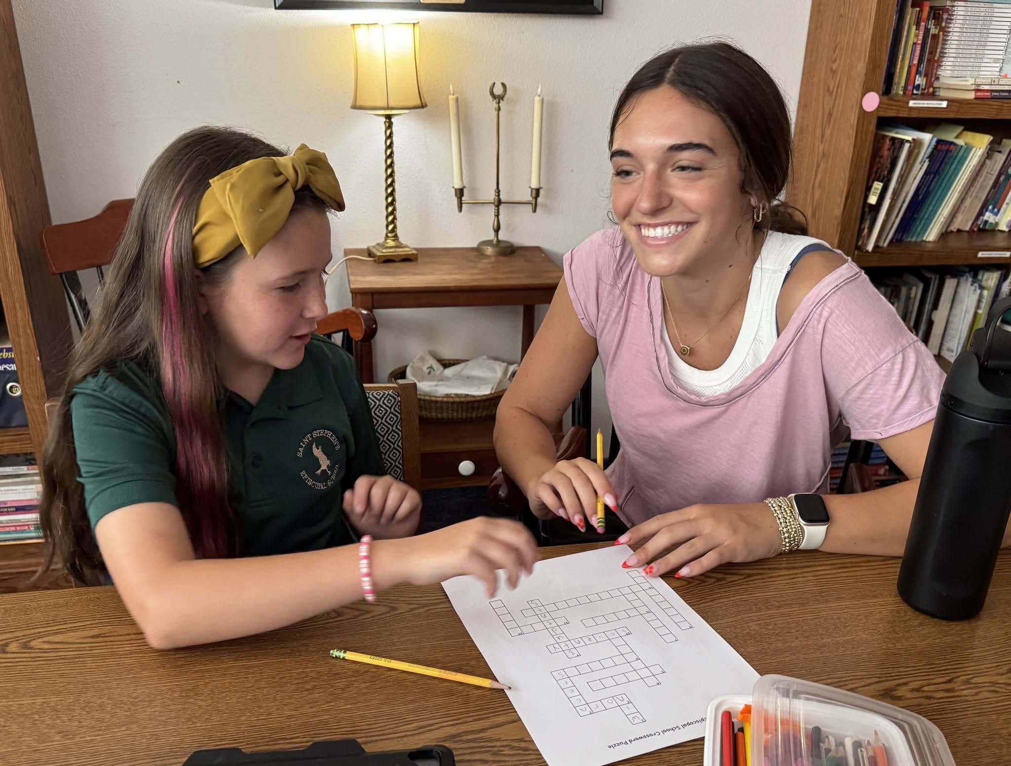 Students smiling