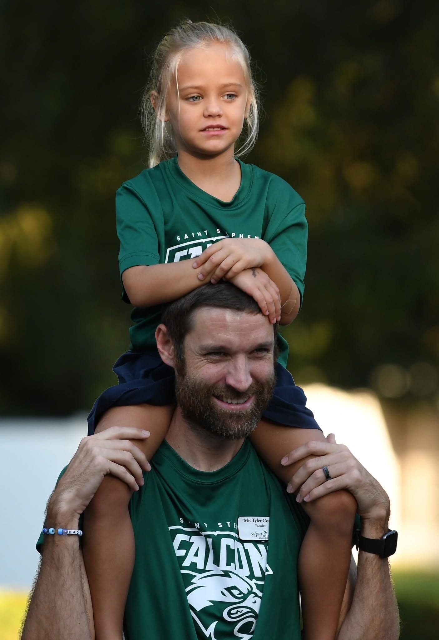 Dad and daughter